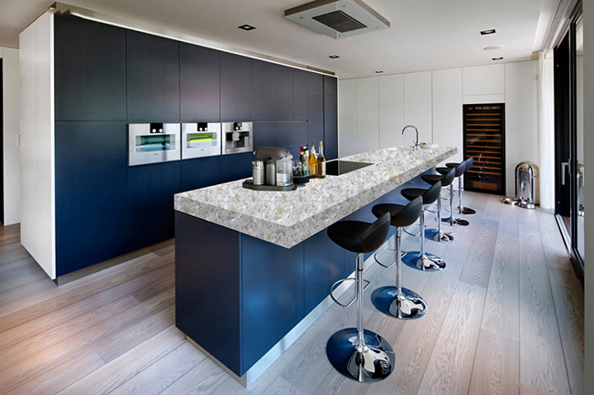 HJ-6621(双色)石英石实拍