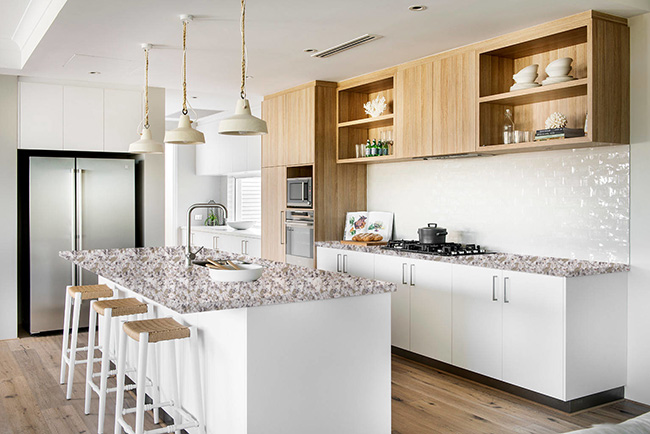 HJ-6669(双色)石英石实拍