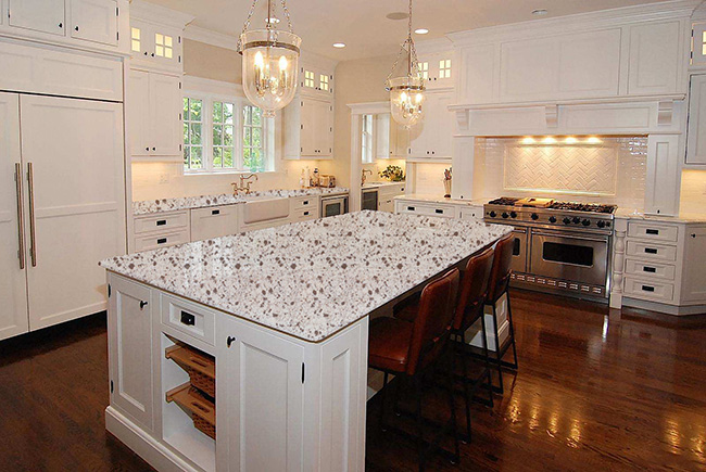 HJ-6672(双色)石英石实拍