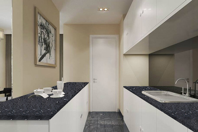 HJ-6609(单色)石英石实拍